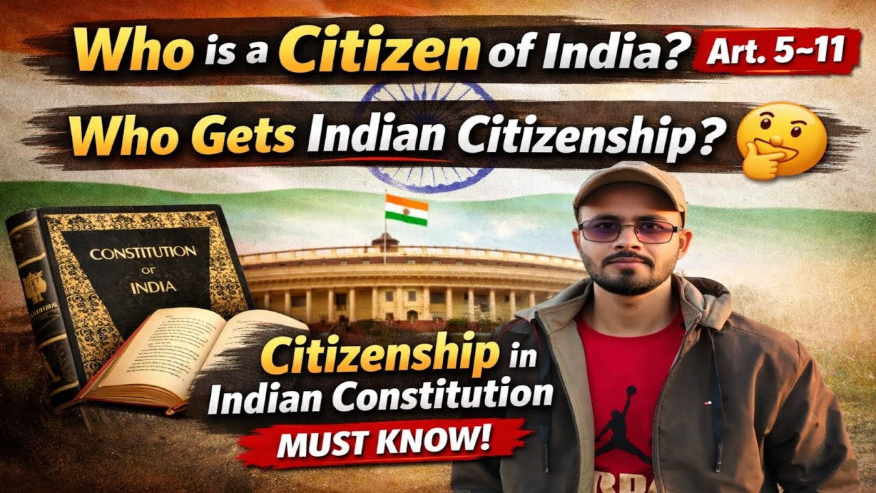 भारतीय नागरिकता क्या है? | Citizenship in Indian Constitution | Article 5–11