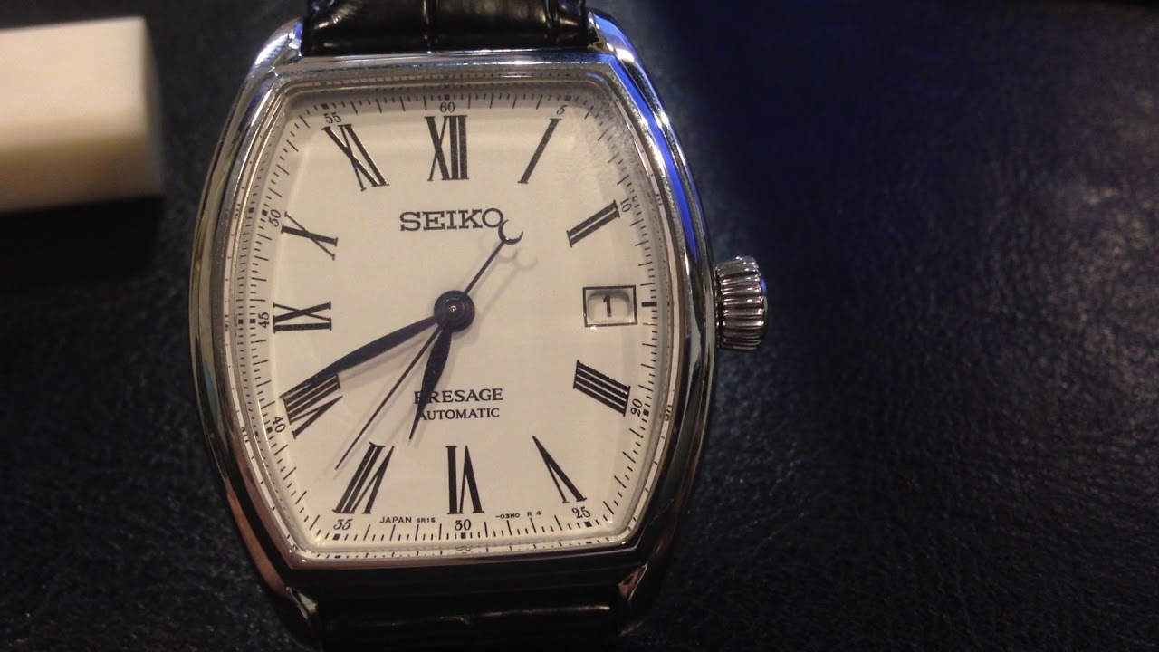 Seiko Presage SPB049 Enamel Dial watch - Seconds hand movement
