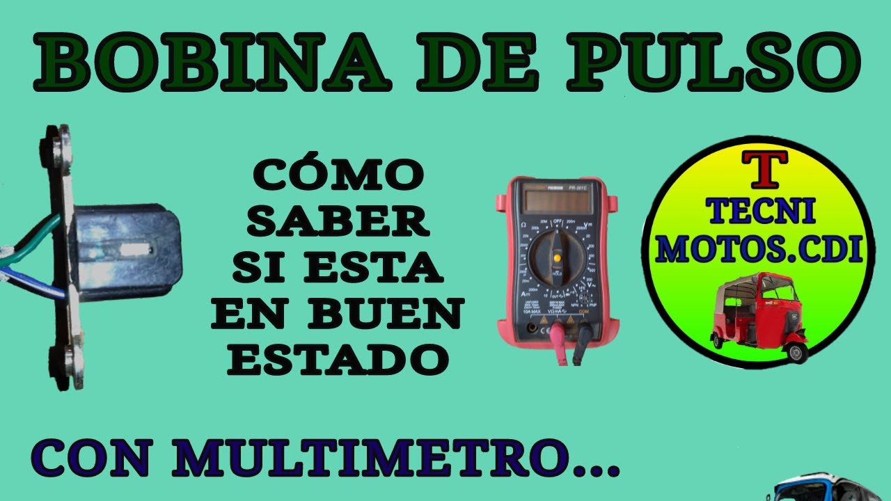 BOBINA PULSANTE -  PRUEBA CON  TESTER