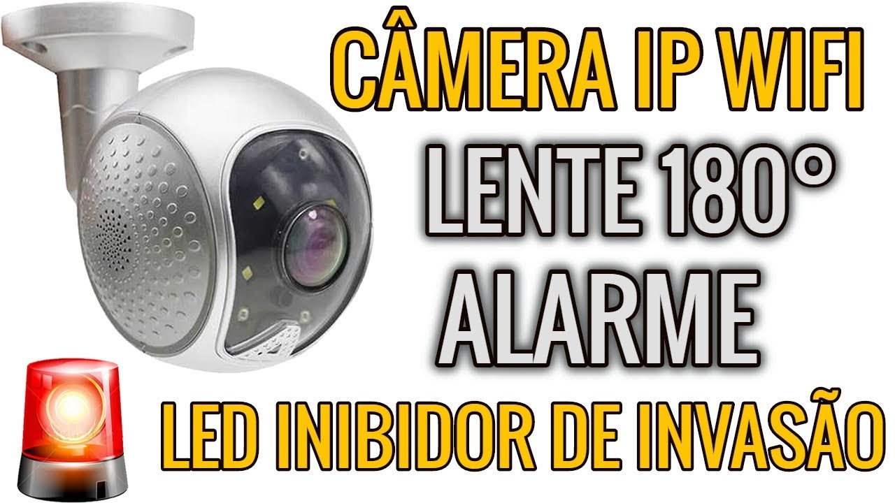 Câmera IP WIFi Com função Alarme e Led Inibidor de Invasor - Tio Chico Shop