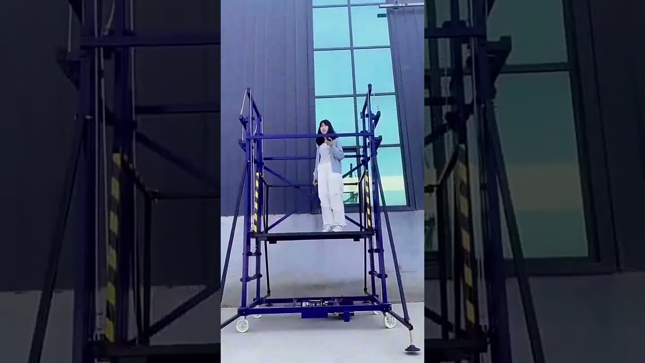 Electric Scaffold Lift,Mobile Electric Lifting Scaffold,Folding Foldable 6m Electric Scaffolding