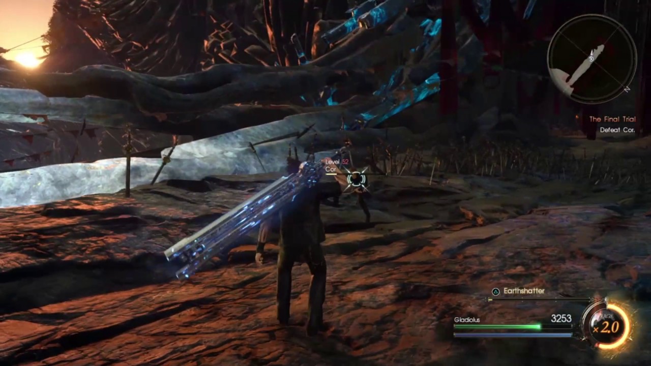Final Fantasy XV Episode Gladiolus vs Cor The Immortal
