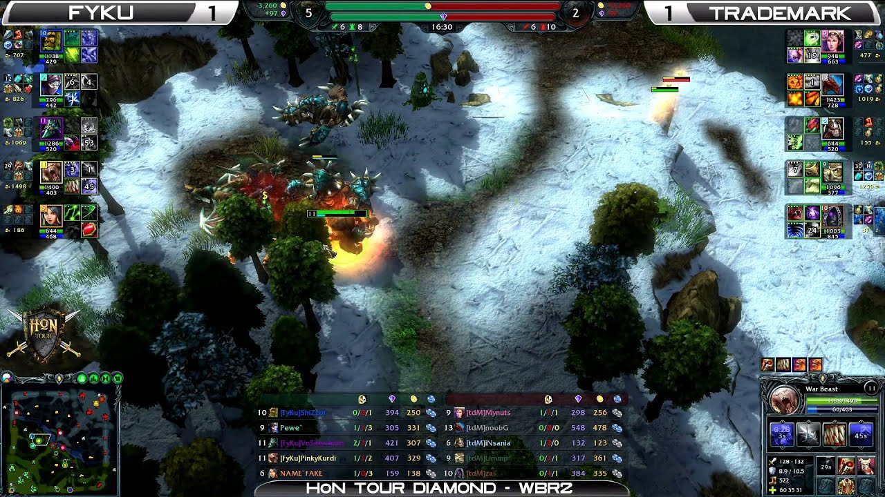 HoN Tour Cycle 3 Diamond Ro8 - Trademark eSports vs FYKU game 3