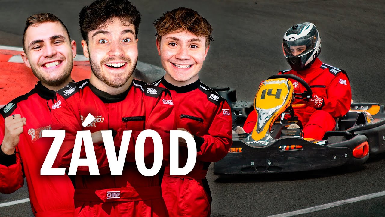 20 YOUTUBERŮ VS. ZÁVODNÍ OKRUH (motokáry)