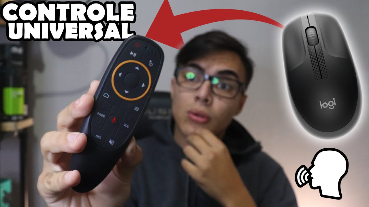 CONTROLE UNIVERSAL QUE VIRA MOUSE e tem COMANDO DE VOZ !? G10s