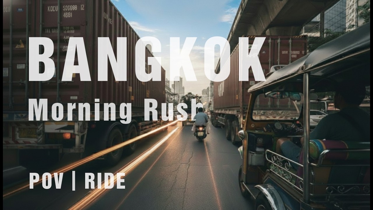 Hello Bangkok Morning Rush  Pov Ride 4K