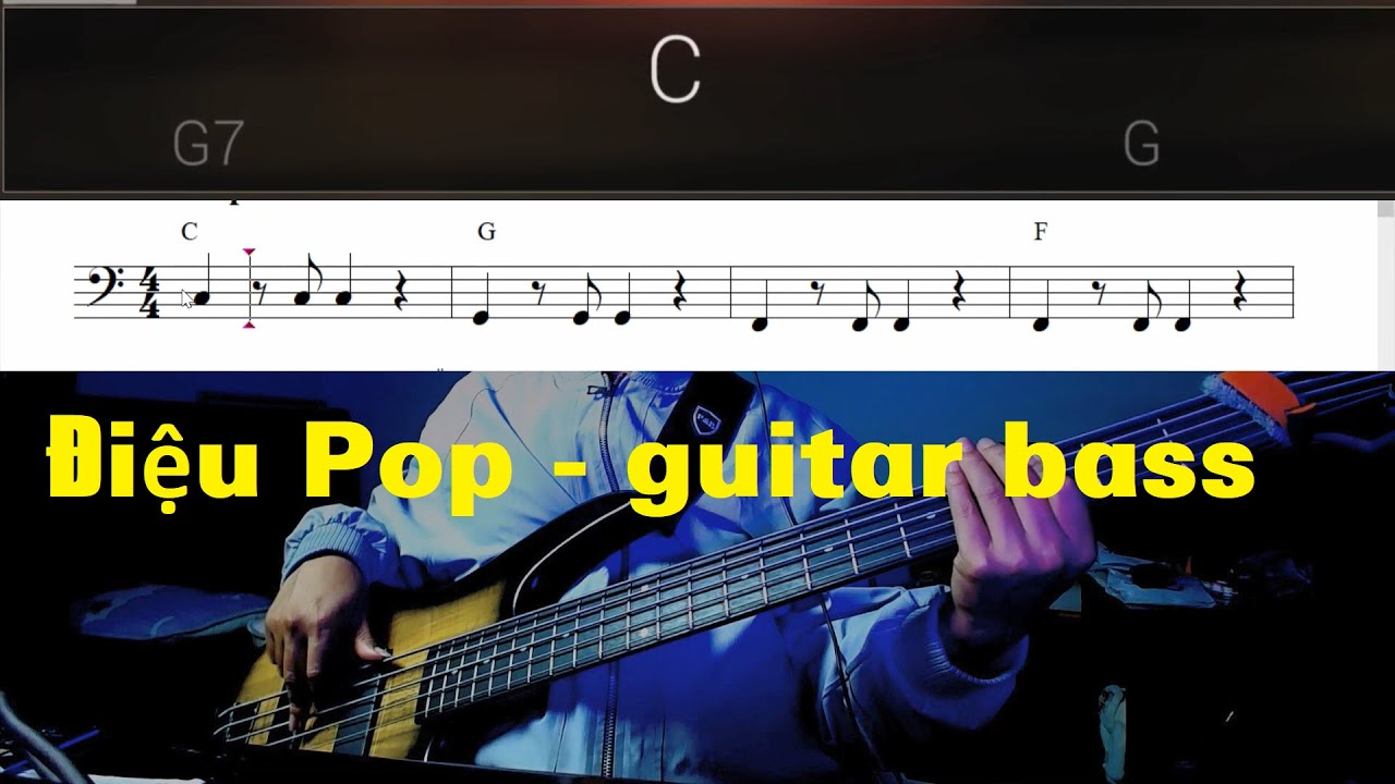 Cách đánh điệu Pop bằng Guitar Bass chuẩn nhất | Học Bass Online cho người mới