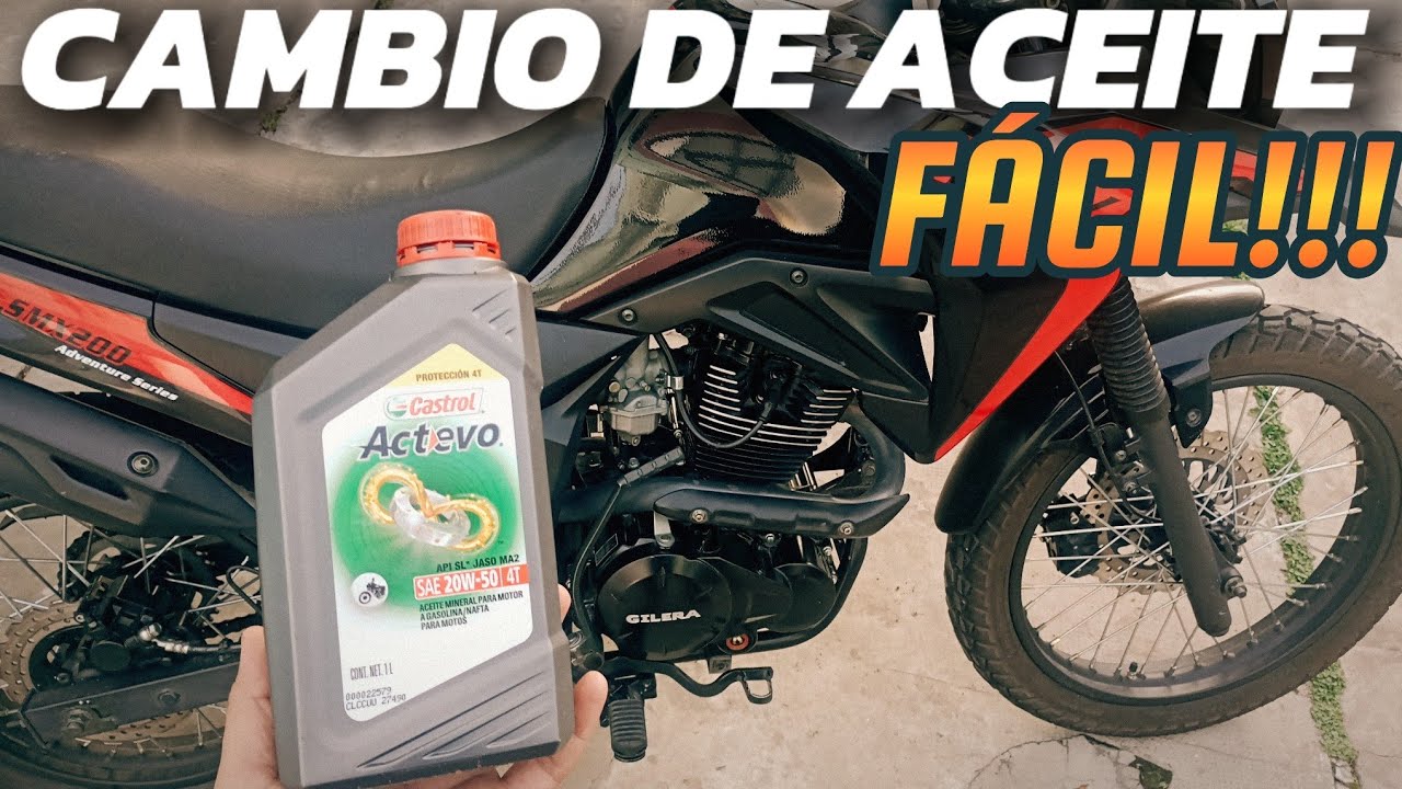 Cómo cambiar el aceite MOTOS - 150/200/250cc. #gilera #aceite #motovlog