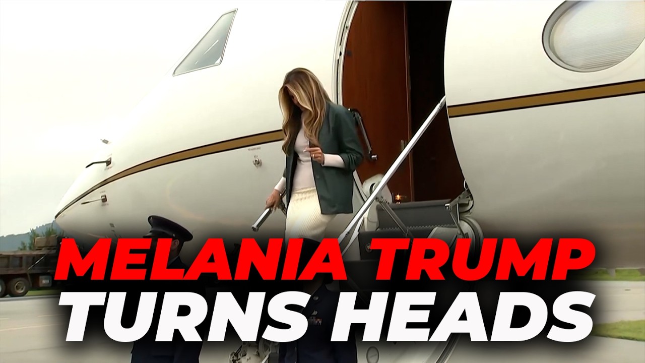 MELANIA TRUMP makes a STUNNING ARRIVAL in North Carolina with a HEAD-TURNING OUTFIT