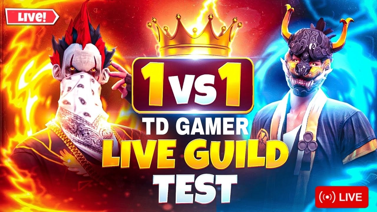 LIVE TOP 1 GUILD TEST😱🔥 1VS1 | ROAD TO 200🎯 ON LIVE | LIVE GUILD TESTING#ffli #freefireliveguildtest