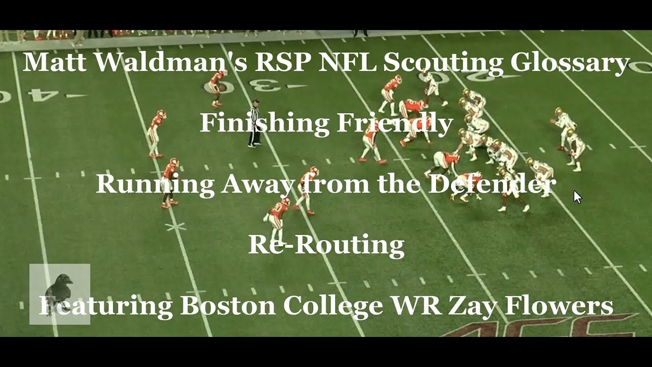 Matt Waldman's RSP NFL Scouting Glossary: 3 Facets of Finishing Routes with WR Zay Flowers (BC)