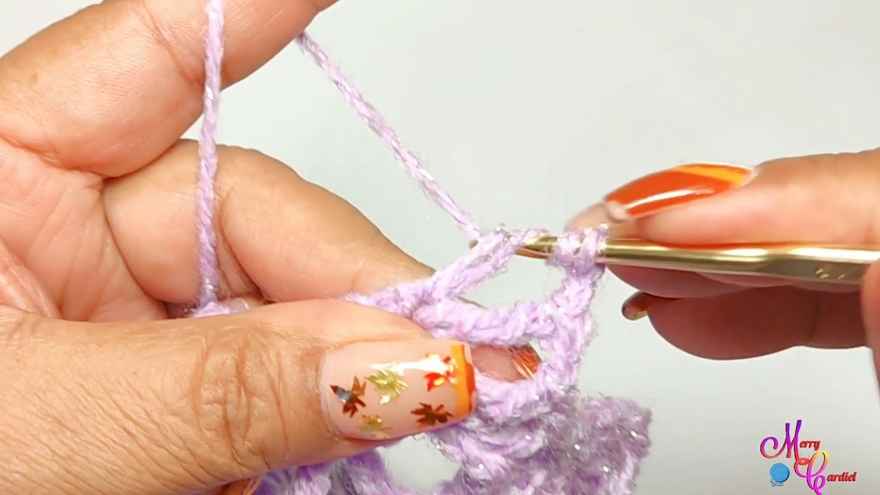 APRENDE A TEJER FÁCIL Y RÁPIDA ORILLA PARA CHAL