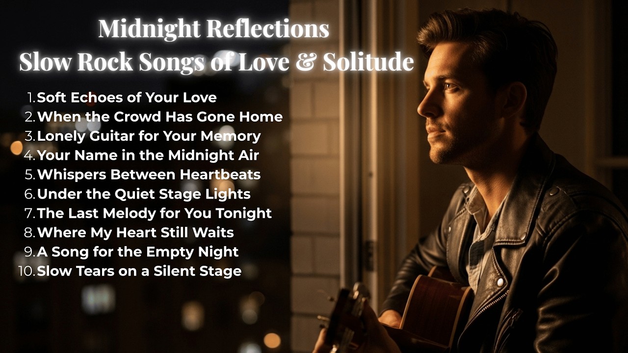 Melancholic Slow Rock Love Songs 💔 Soft Echoes of Your Love | Midnight Reflection Rock Ballads