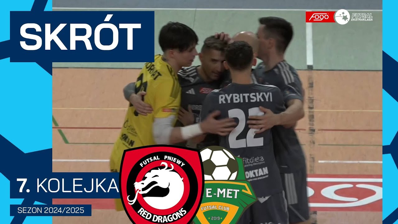 Red Dragons Pniewy - We-Met Kamienica Królewska 3:6 | SKRÓT | 7. kolejka (2024/25)