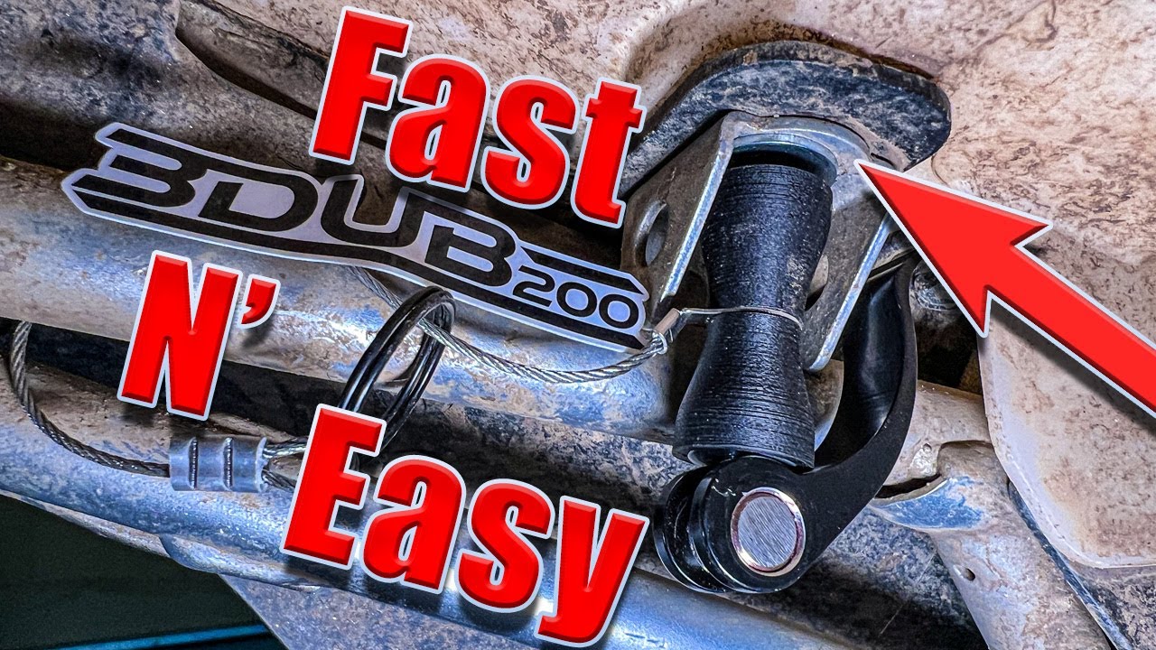 Best Yamaha TW200 Seat Quick Release Bolts | No Tools Required | 3DUB200 Mods