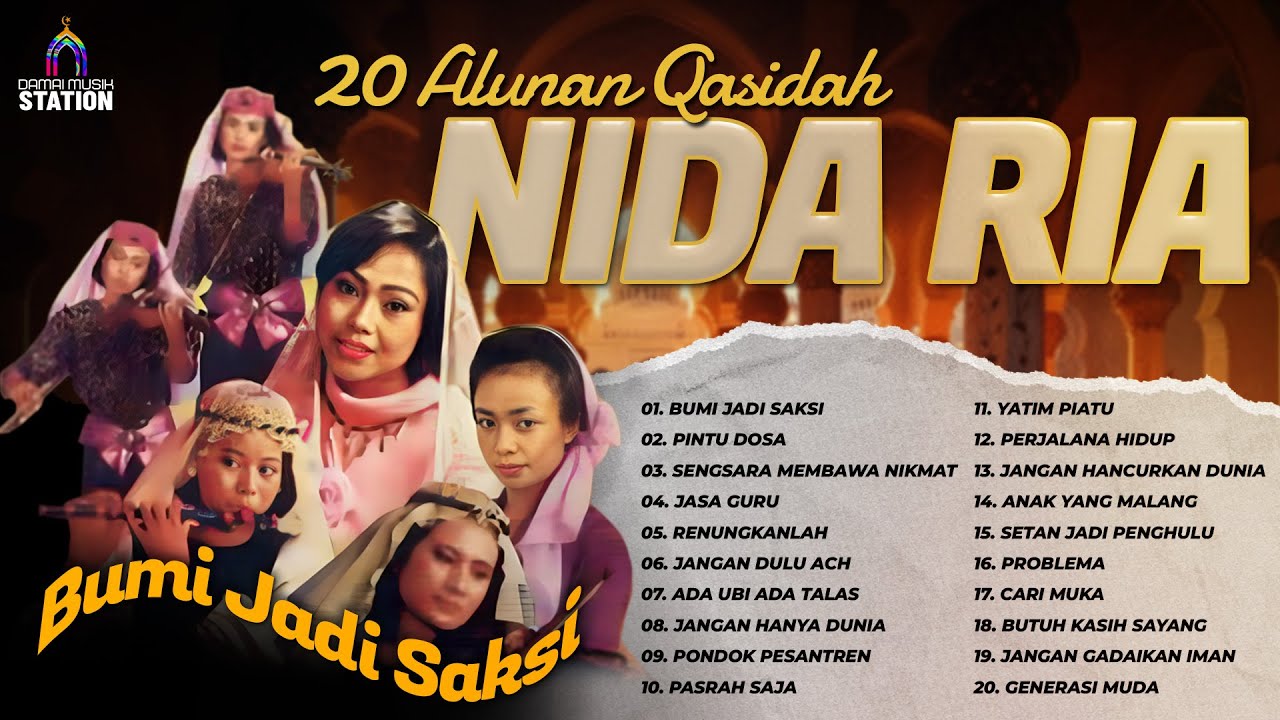 20 Alunan Qasidah Nida Ria #qasidahmodern #albumreligi #damaimusikstation