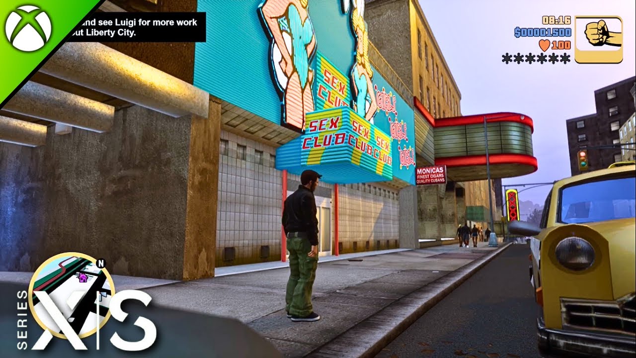 GTA 3 Definitive Edition | NEXT GEN Console Gameplay | XBOX SS 1080P 60fps