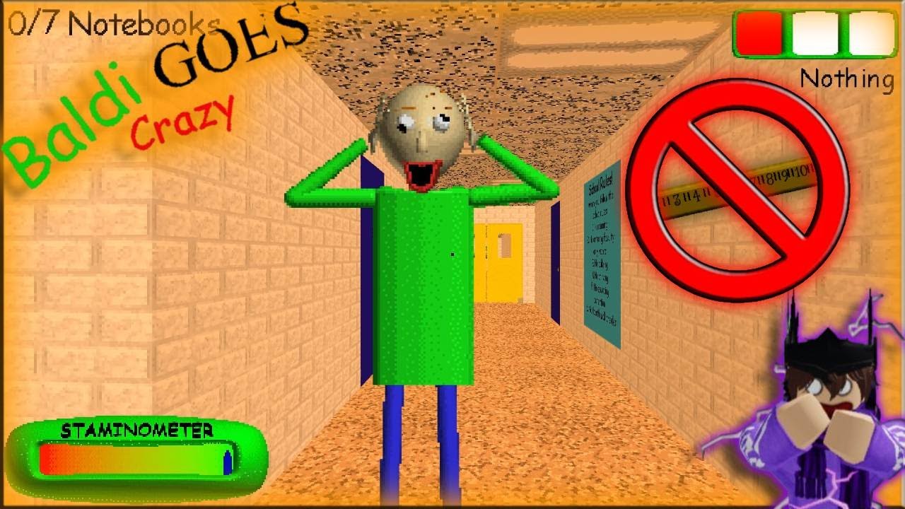 THIS BALDI MOD WAS CRAZY AND SO WAS BALDI, SOMEONE STOLE HIS RULER (Baldi Goes Crazy Mod)