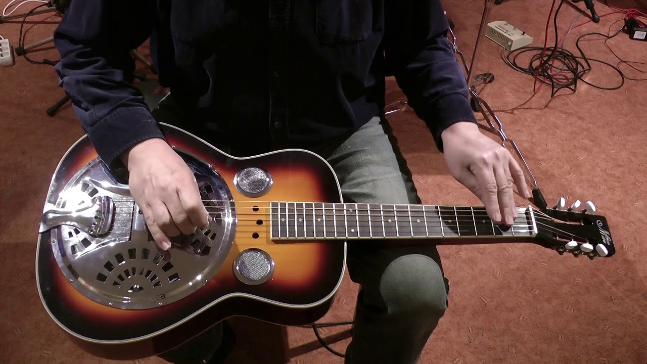 Morgan Monroe Squareneck Resonator Guitar mit Fishman Nashville Spider Bridge Pickup