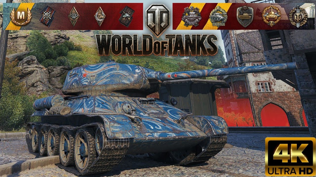 T-34-85M - Widepark map - 9 kills - 4,9k damage World of Tanks replay 4K