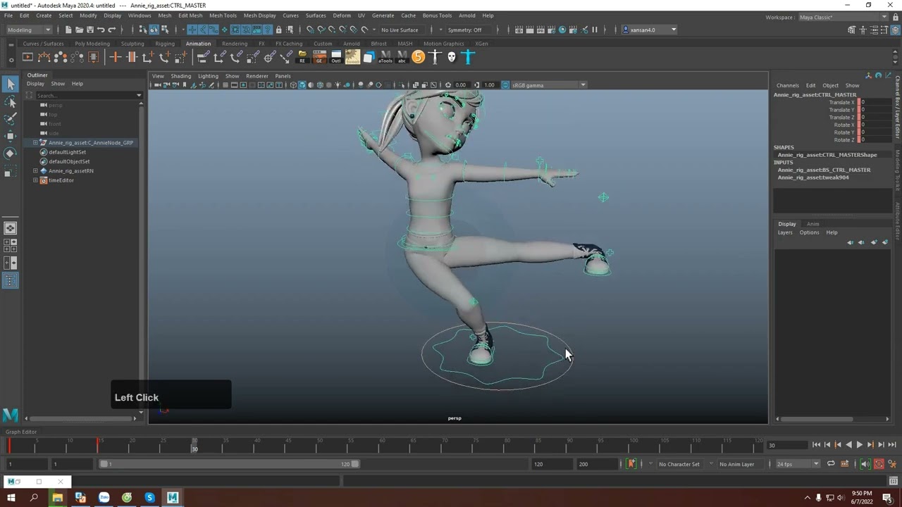 Cách đưa nhân vật về Pose mặc định từ một Pose bất kì | Xan San Animation