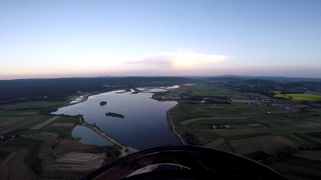 Z Dębicy do Jodłowej - przelot na paralotni. PPG, paragliding