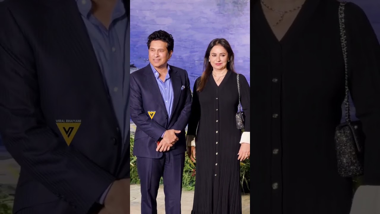 Sachin Tendulkar with his Wife!