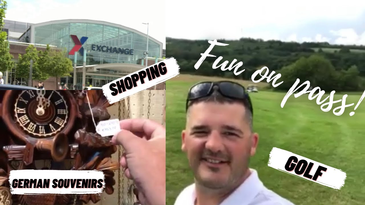 Exploring Germany on a 4 day pass: The biggest base exchange in the world! Shopping, lunch and Golf!