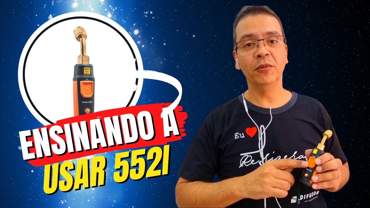 Ensinando o cliente a usar o TESTO 552i
