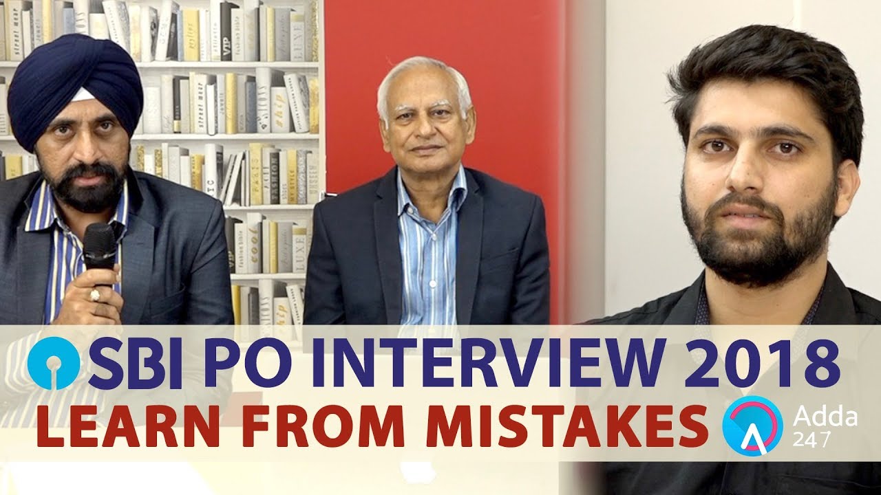 Learn From Mistakes SBI PO 2018 Mock Interview Session