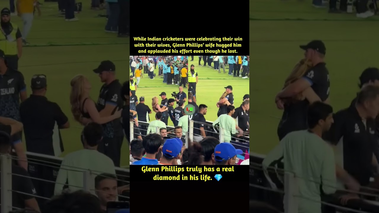 Even After Losing, Glenn Phillips&rsquo; Wife Applauds Him &ndash; Heartwarming Moment #bordergavaskartrophy