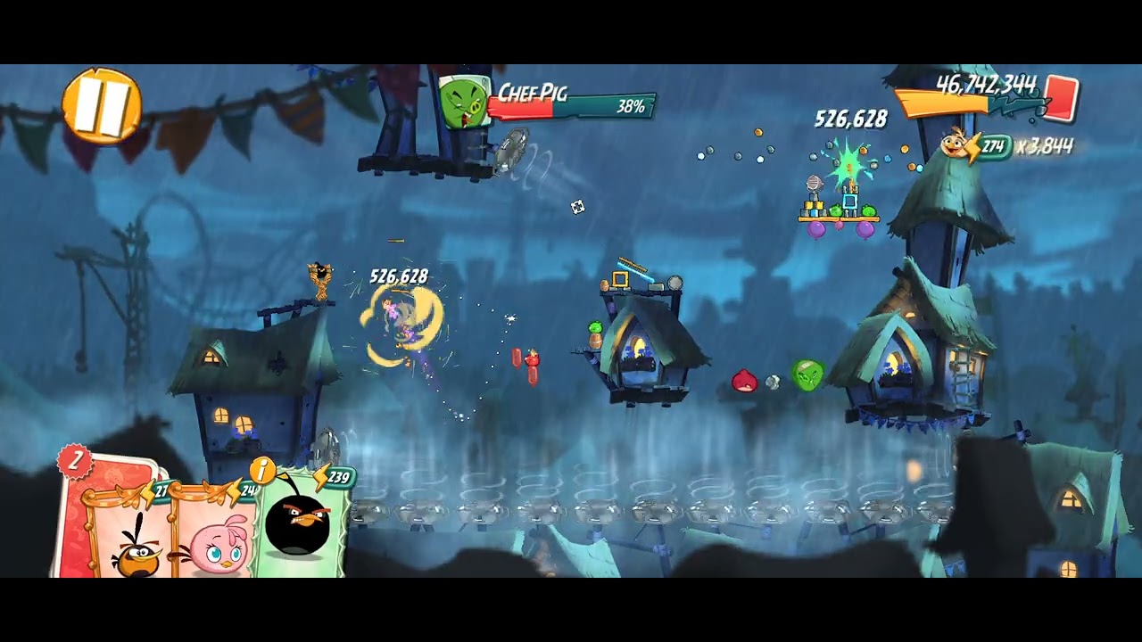 Angry birds 2 King Pig Panic 3. Boss room only. Level 1266. January 31/2026