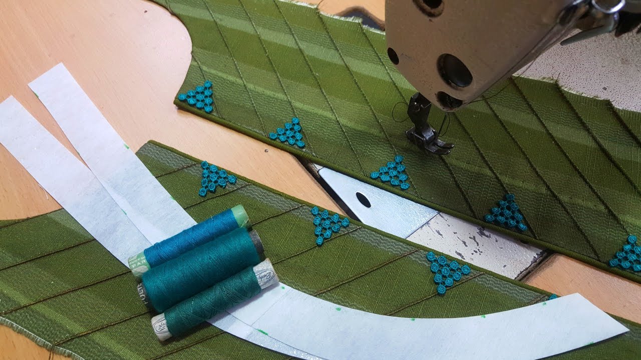 Beautiful Simple and Decent Round Neck Design with Pintex Style | Cutting and Stitching