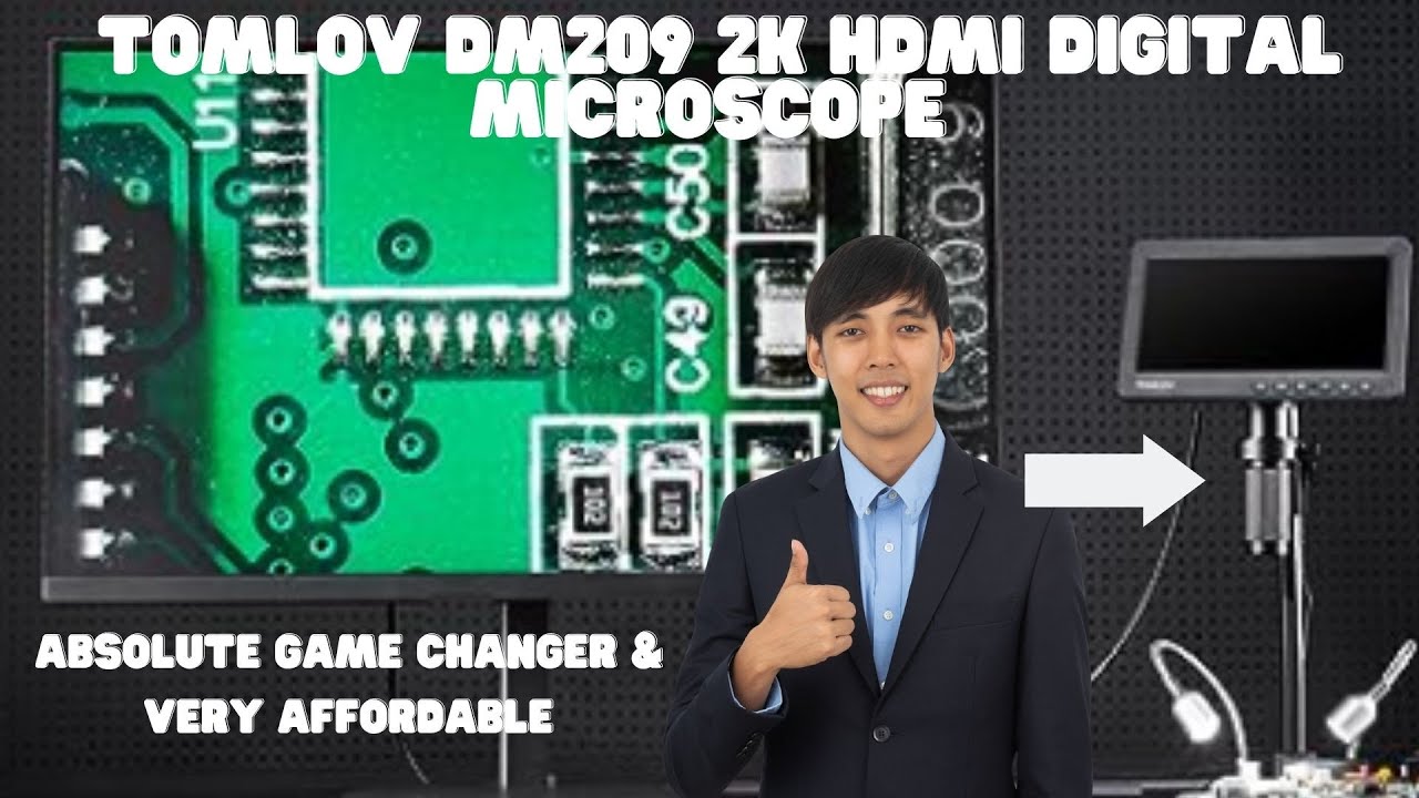 TOMLOV DM209 2K HDMI Digital Microscope Review:  Unveiling the Hidden World in Stunning Detail!