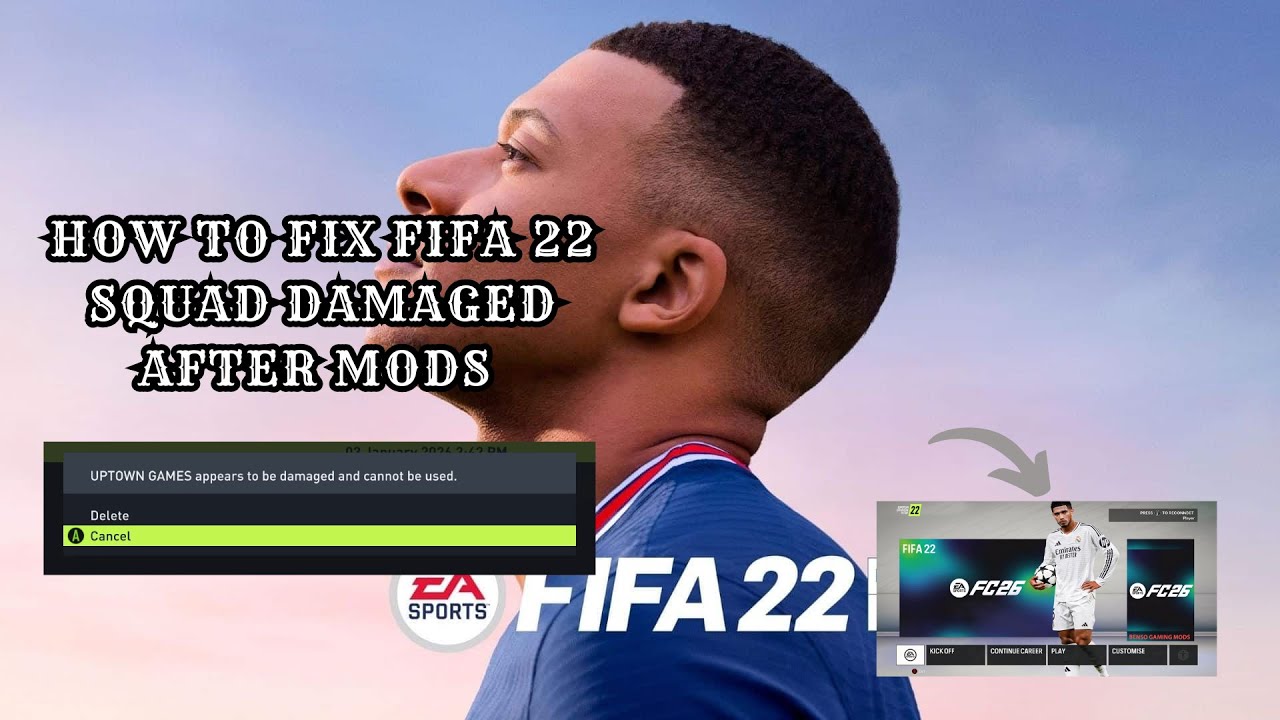 How to Fix FIFA 22 Squad Corrupted Error (Cannot Be Used , Squad Damaged) | RDBM 22 Working Fix