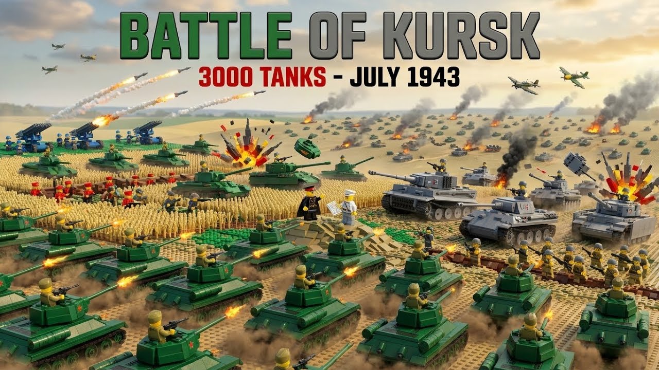 LEGO Battle of Iwo Jima! 🎖️ Volcanic Island Assault - Flag Raising! 🇺🇸