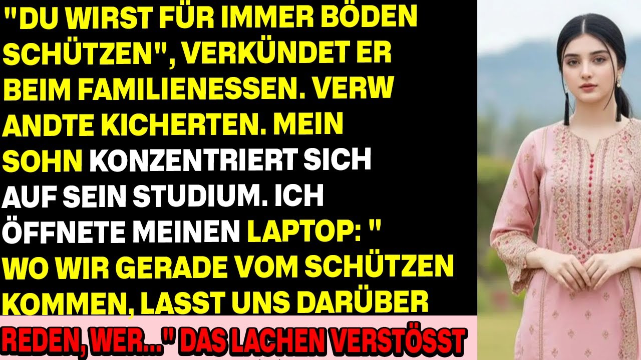 Mein Schwager gab meinem Sohn einen Mopp: ‘Üb für deine Zukunft’ — der Tisch lachte