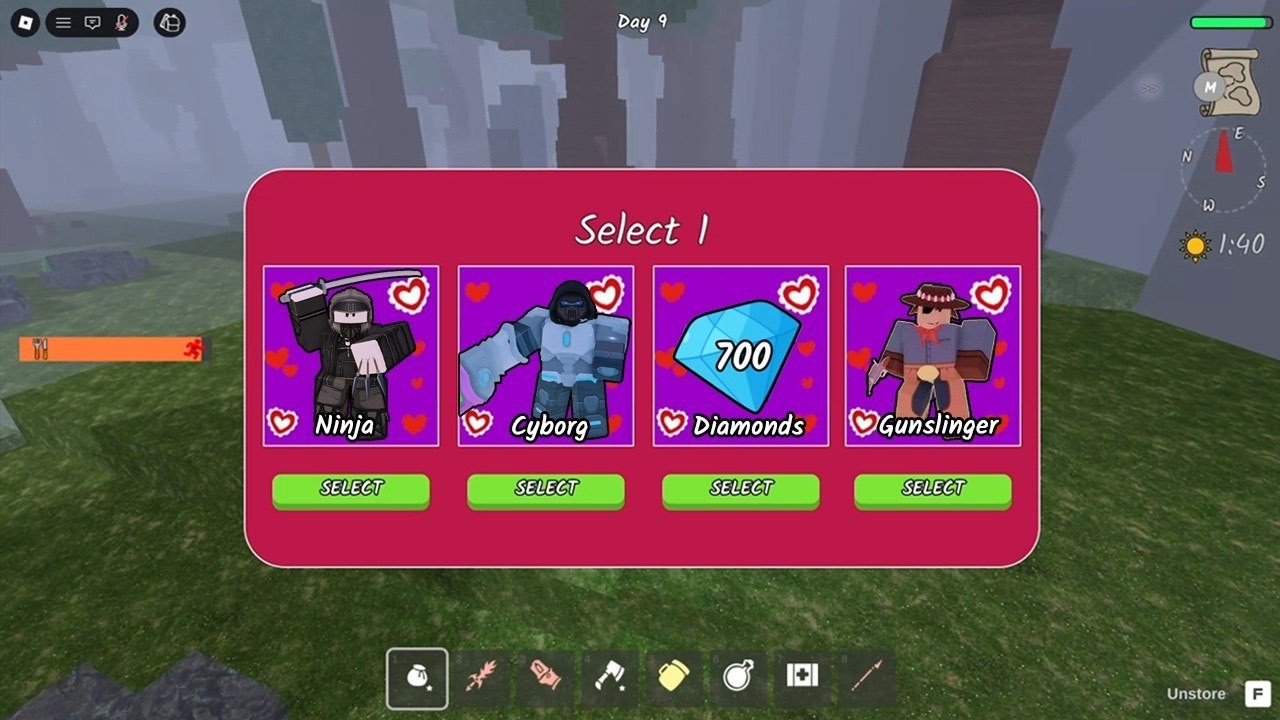 Speed Run with RealRosa + Giving flowers to Deer in 99Nights in The Forest