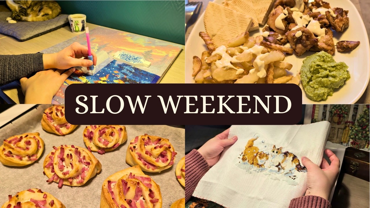 a slow & creative weekend | crafting, cooking & cozy moments