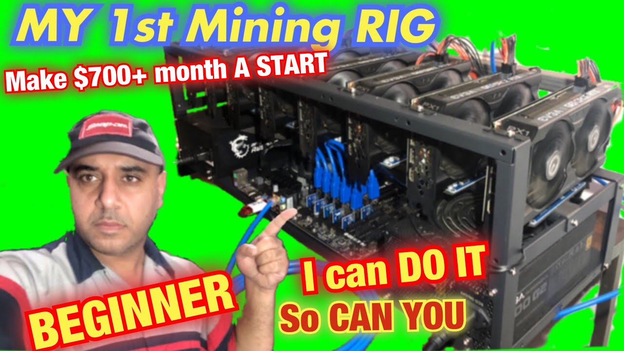 My first 8 GPU Mining RIG 800w 290MH $700 + profit per month