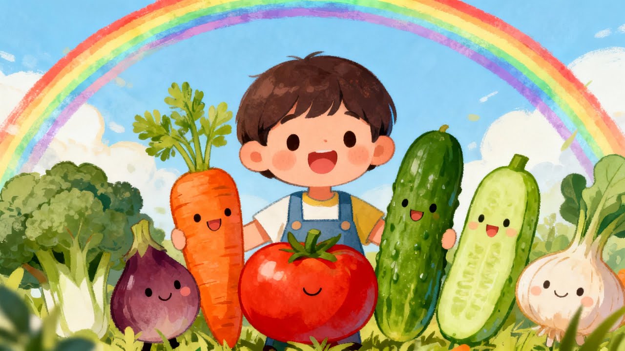 காய்கறிகள் கதை 🌱 | Vegetable Learning Story for Kids | Healthy Food