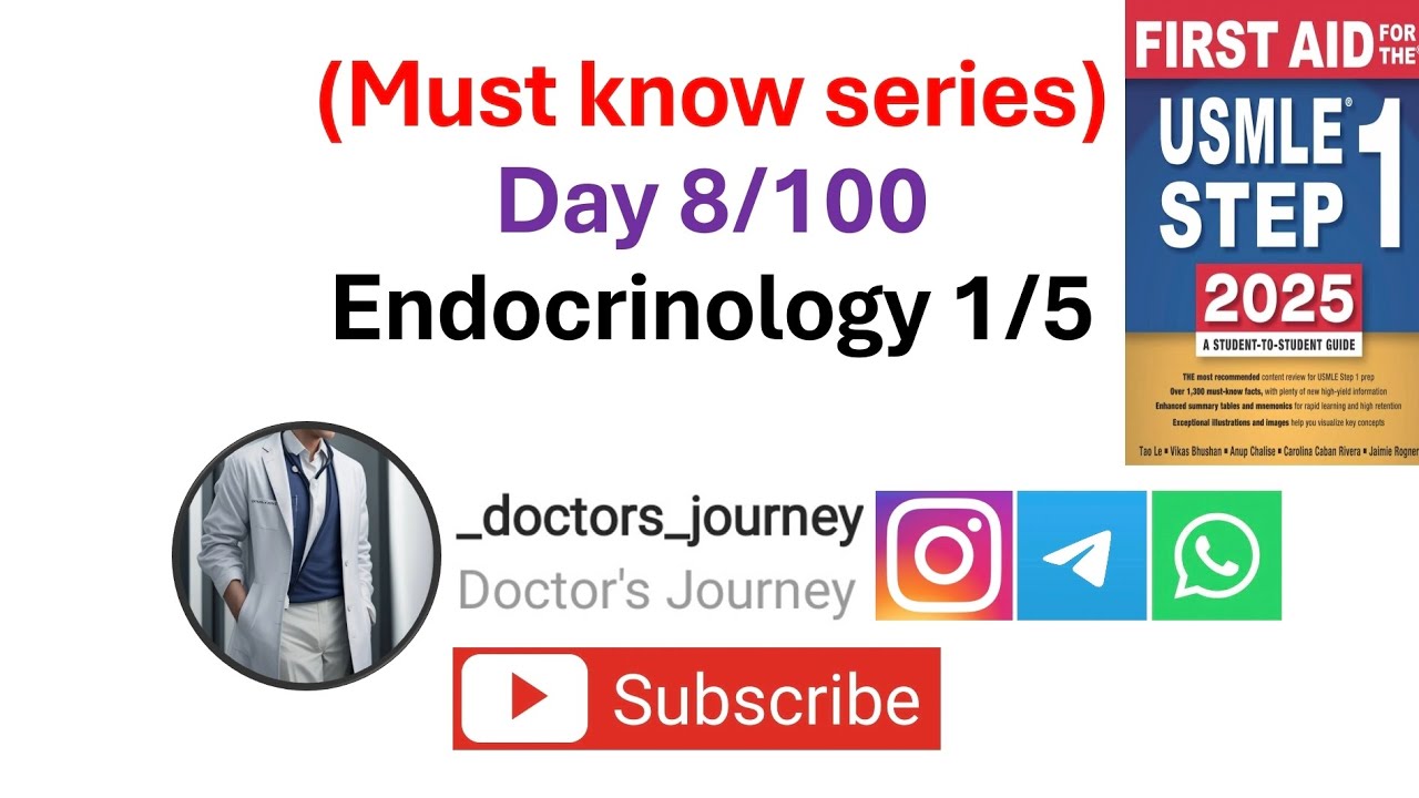 [Серия «Обязательно к прочтению»] День 8/100 Эндокринология (1/5) USMLE Step 1