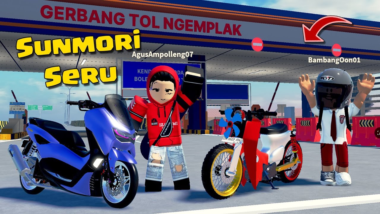 TOURING NAIK MOTOR NGABERS KEREN KE BANDUNG SERU DI ROBLOX