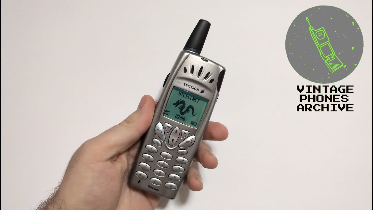 Ericsson R520 - first ever Bluetooth Mobile phone - menu browse, ringtones, games, wallpapers