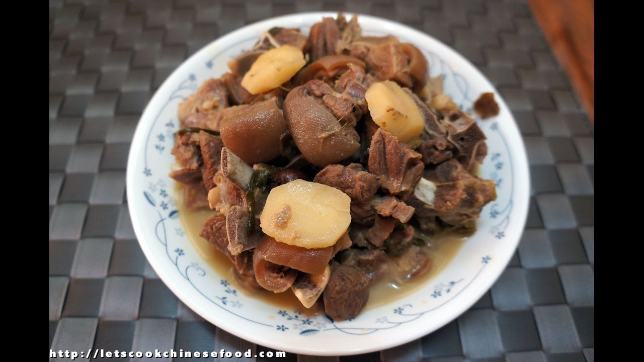 Hong Kong Recipe : Braised Mutton with Fermented Tofu