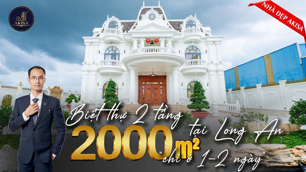 Choáng ngợp Biệt thự 2 tầng sân vườn 2000m2 -