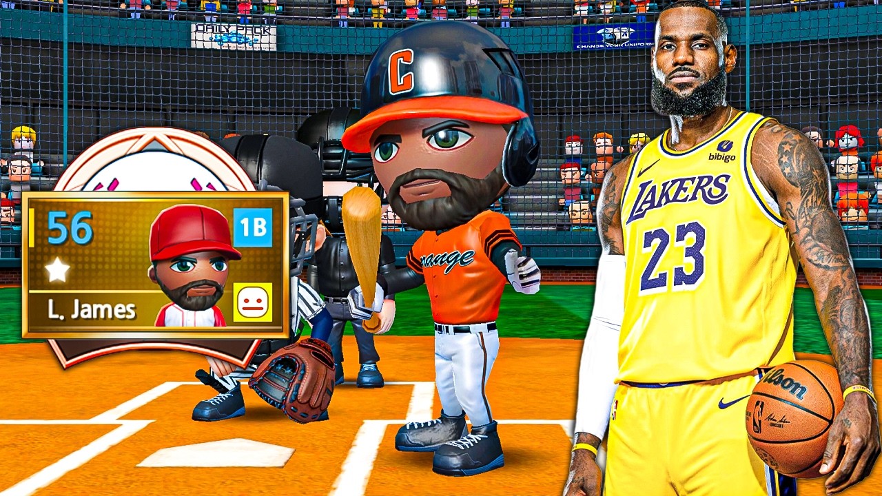 LeBron James Tries Baseball for the First Time