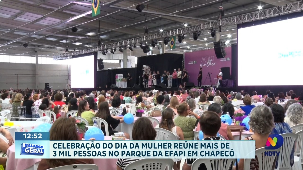 Chapecó reúne 52 grupos em evento pelo Dia da Mulher