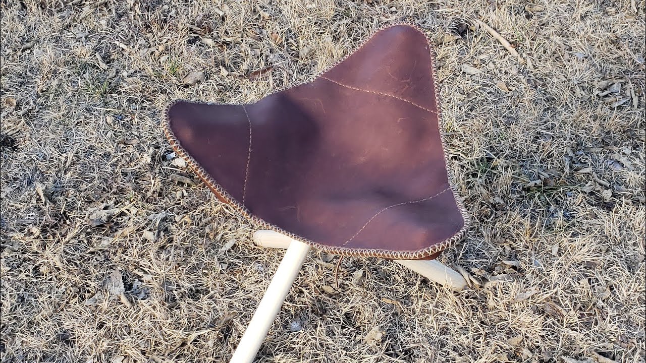 Making a Leather 3 Legged Camp Stool