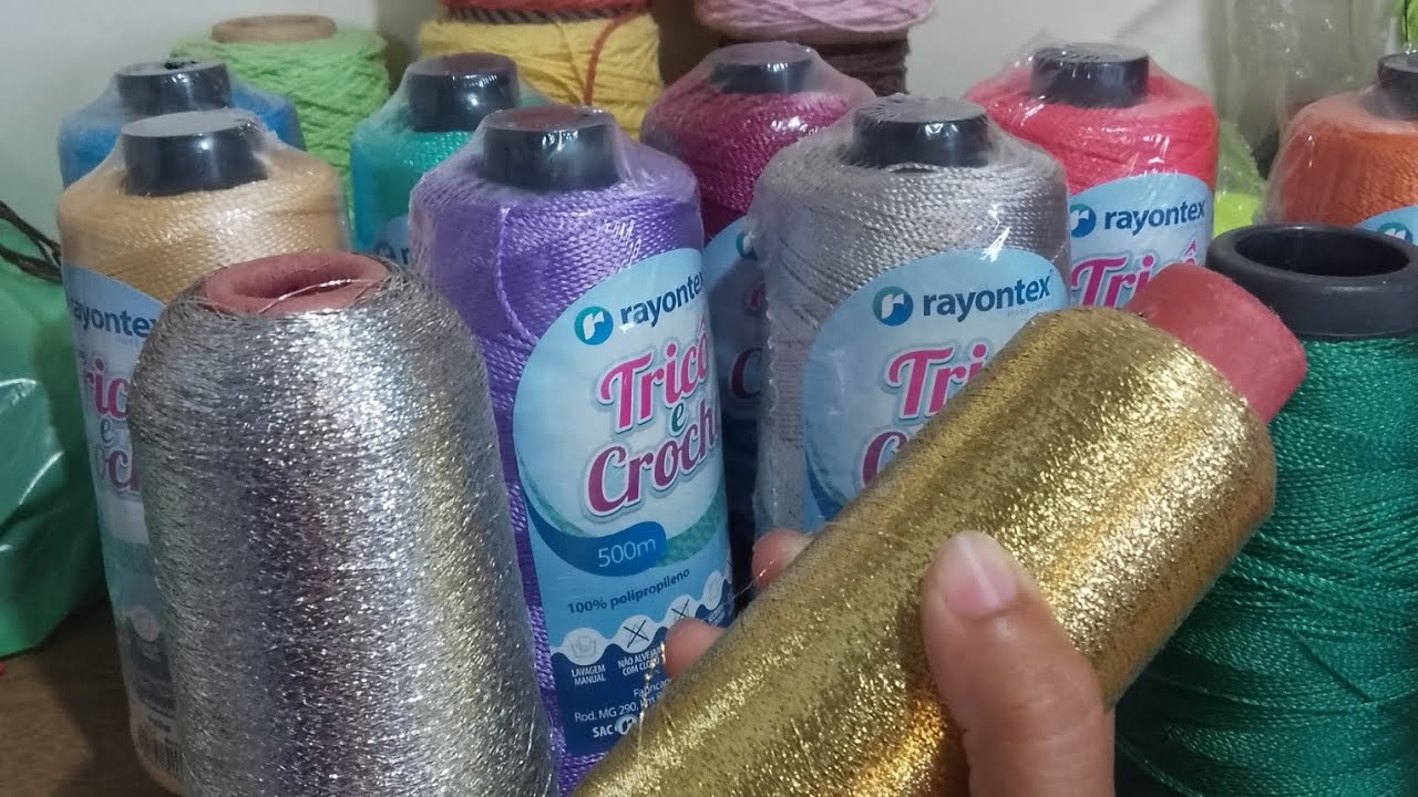 Nesse vídeo vou mostrar como eu economizei,utilizando linha metalizadas,misturado com outras linhas